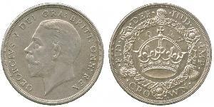 1 Crown Feriind Kiningrik (1922-) Argent George V (1865-1936)