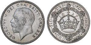 1 Crown Feriind Kiningrik (1922-) Argent George V (1865-1936)
