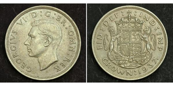 1 Crown Feriind Kiningrik (1922-) Argent George VI (1895-1952)
