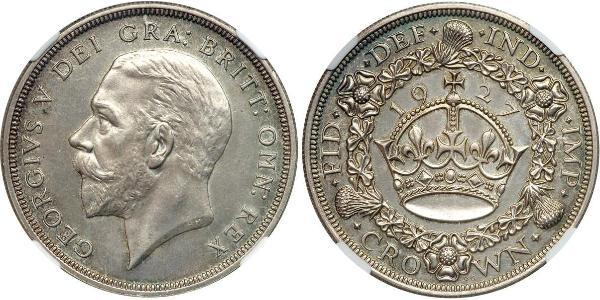 1 Crown Feriind Kiningrik (1922-) Argent George V (1865-1936)