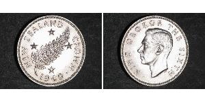 1 Crown Nouvelle-Zélande Argent George VI (1895-1952)