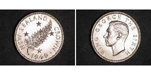 1 Crown Nouvelle-Zélande Argent George VI (1895-1952)