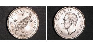 1 Crown Nouvelle-Zélande Argent George VI (1895-1952)