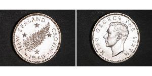 1 Crown Nouvelle-Zélande Argent George VI (1895-1952)