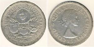 1 Crown Southern Rhodesia (1923-1980) Argent Elizabeth II (1926-2022)