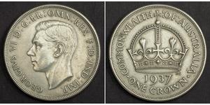 1 Crown Ôstralie (1788 - 1939) Argent George VI (1895-1952)