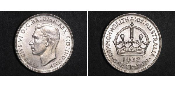 1 Crown Ôstralie (1788 - 1939) Argent George VI (1895-1952)