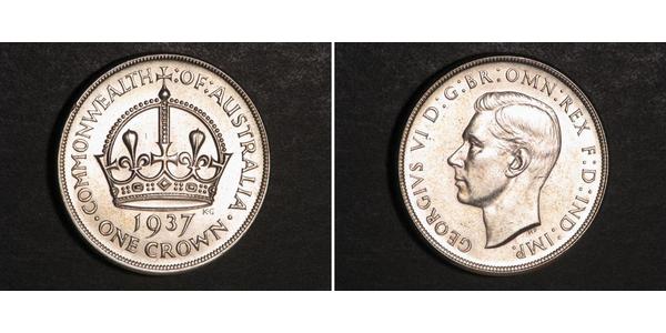 1 Crown Ôstralie (1788 - 1939) Argent George VI (1895-1952)