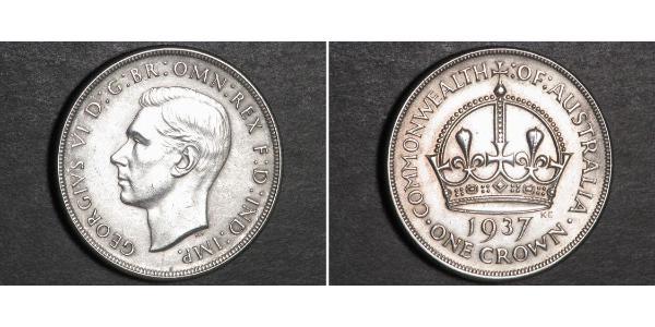 1 Crown Ôstralie (1788 - 1939) Argent George VI (1895-1952)
