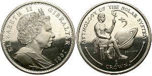 1 Crown Gibraltar Copper/Nickel Elizabeth II (1926-2022)