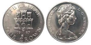 1 Crown Gibraltar Copper/Nickel Elizabeth II (1926-2022)