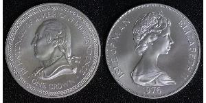 1 Crown Isle of Man Copper/Nickel Elizabeth II (1926-2022)