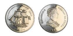 1 Crown Tristan da Cunha (archipel) Cuivre/Nickel Elizabeth II (1926-2022)