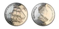 1 Crown Tristan da Cunha (archipel) Cuivre/Nickel Elizabeth II (1926-2022)
