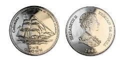 1 Crown Tristan da Cunha (archipel) Cuivre/Nickel Elizabeth II (1926-2022)