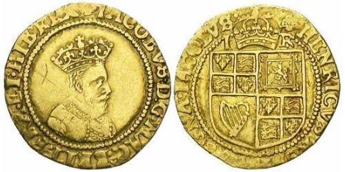 1 Crown Kingdom of England (927-1649,1660-1707) Gold James I (1566-1625)