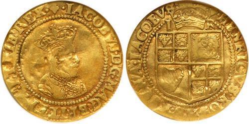 1 Crown Königreich England (927-1649,1660-1707) Gold Jakob I (1566-1625)