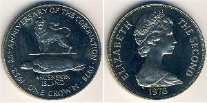 1 Crown Ascension Kupfer/Nickel Elizabeth II (1926-2022)