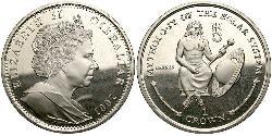 1 Crown Gibraltar Kupfer/Nickel Elizabeth II (1926-2022)