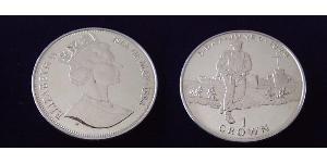 1 Crown Isle of Man Kupfer/Nickel Elizabeth II (1926-2022)