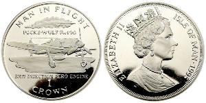 1 Crown Isle of Man Kupfer/Nickel Elizabeth II (1926-2022)