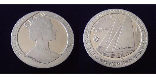 1 Crown Isle of Man Kupfer/Nickel Elizabeth II (1926-2022)