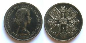 1 Crown Reino Unido (1922-) Níquel/Cobre Isabel II (1926-2022)