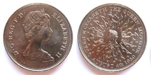 1 Crown Reino Unido (1922-) Níquel/Cobre Isabel II (1926-2022)