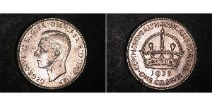 1 Crown Australia (1788 - 1939) Plata Jorge VI (1895-1952)