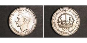 1 Crown Australia (1788 - 1939) Plata Jorge VI (1895-1952)