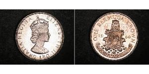 1 Crown Bermudas Plata Isabel II (1926-2022)