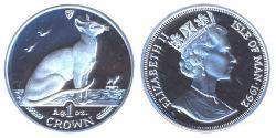1 Crown Isla de Man Plata 