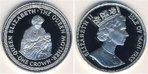 1 Crown Isla de Man Plata 