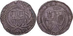 1 Crown Mancomunidad de Inglaterra (1649-1660) Plata 