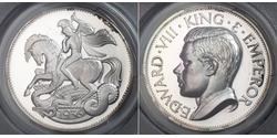 1 Crown Reino Unido Plata Eduardo VIII (1894-1972)