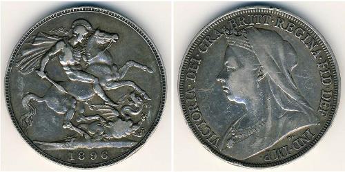 1 Crown Reino Unido Plata 