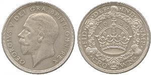 1 Crown Reino Unido (1922-) Plata Jorge V (1865-1936)