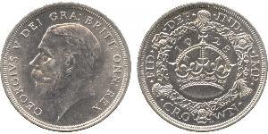 1 Crown Reino Unido (1922-) Plata Jorge V (1865-1936)