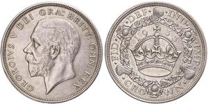 1 Crown Reino Unido (1922-) Plata Jorge V (1865-1936)