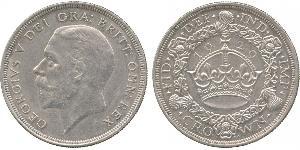 1 Crown Reino Unido (1922-) Plata Jorge V (1865-1936)