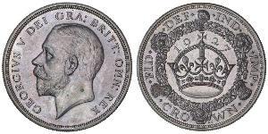 1 Crown Reino Unido (1922-) Plata Jorge V (1865-1936)