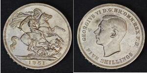 1 Crown Reino Unido (1922-) Plata Jorge VI (1895-1952)