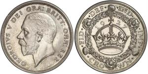 1 Crown Reino Unido (1922-) Plata Jorge V (1865-1936)