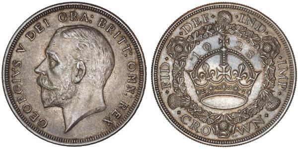 1 Crown Reino Unido (1922-) Plata Jorge V (1865-1936)