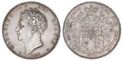 1 Crown Reino Unido de Gran Bretaña e Irlanda (1801-1922) Plata Jorge IV (1762-1830)