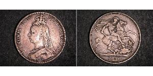 1 Crown Reino Unido de Gran Bretaña e Irlanda (1801-1922) Plata Victoria (1819 - 1901)