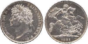 1 Crown Reino Unido de Gran Bretaña e Irlanda (1801-1922) Plata Jorge IV (1762-1830)