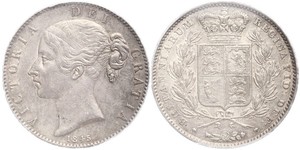 1 Crown Reino Unido de Gran Bretaña e Irlanda (1801-1922) Plata Victoria (1819 - 1901)