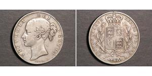 1 Crown Reino Unido de Gran Bretaña e Irlanda (1801-1922) Plata Victoria (1819 - 1901)