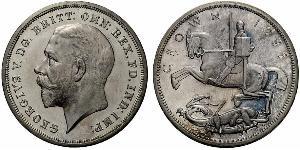 1 Crown Reino Unido de Gran Bretaña e Irlanda (1801-1922) Plata Jorge V (1865-1936)